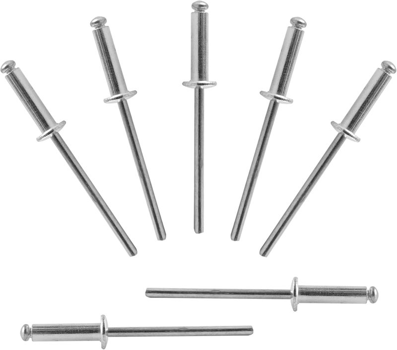 ALLCLEAN 200 Pcs 1/8" x 1/2" Aluminum Blind Rivets,3.2 x 12mm Pop Rivets,Aluminum Grip and Steel Mandrel - Image 1
